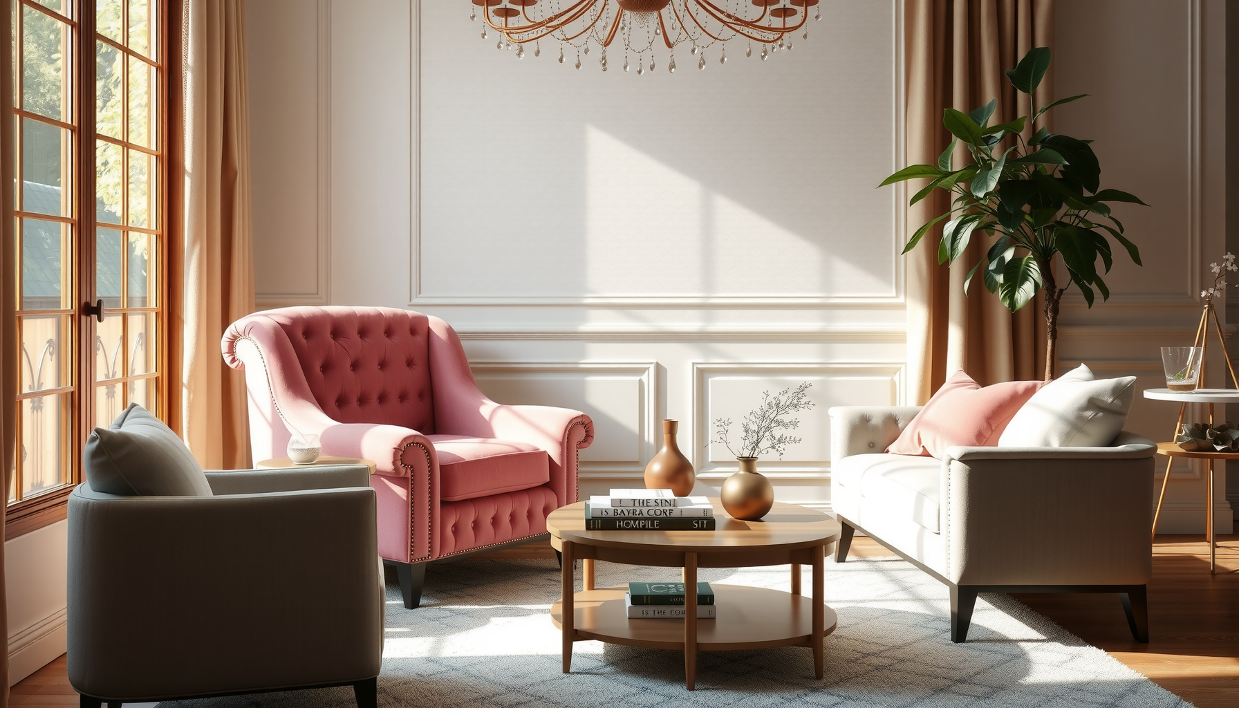 Wholesale Pink Velvet Studded Chair Elevates Your Space