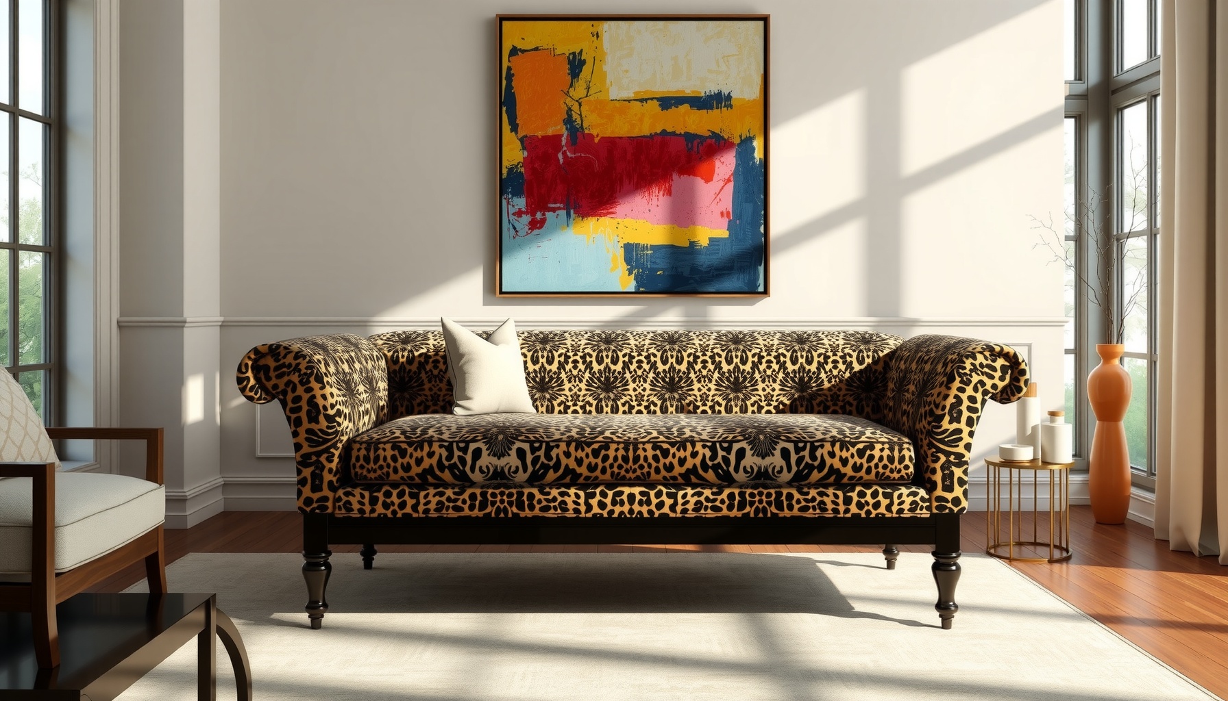 Wholesale Leopard Print Bench Elevates Your Home Style