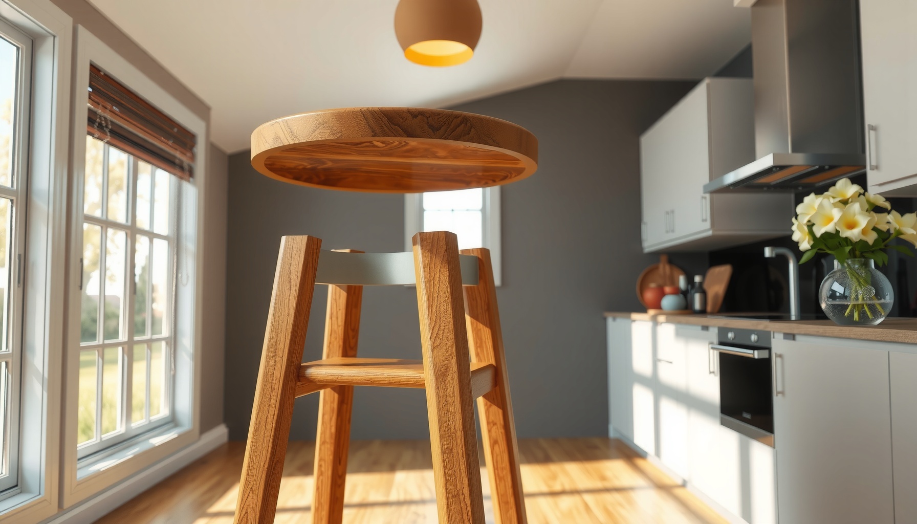 Wholesale Solid Wood Bar Stool Enhances Any Space