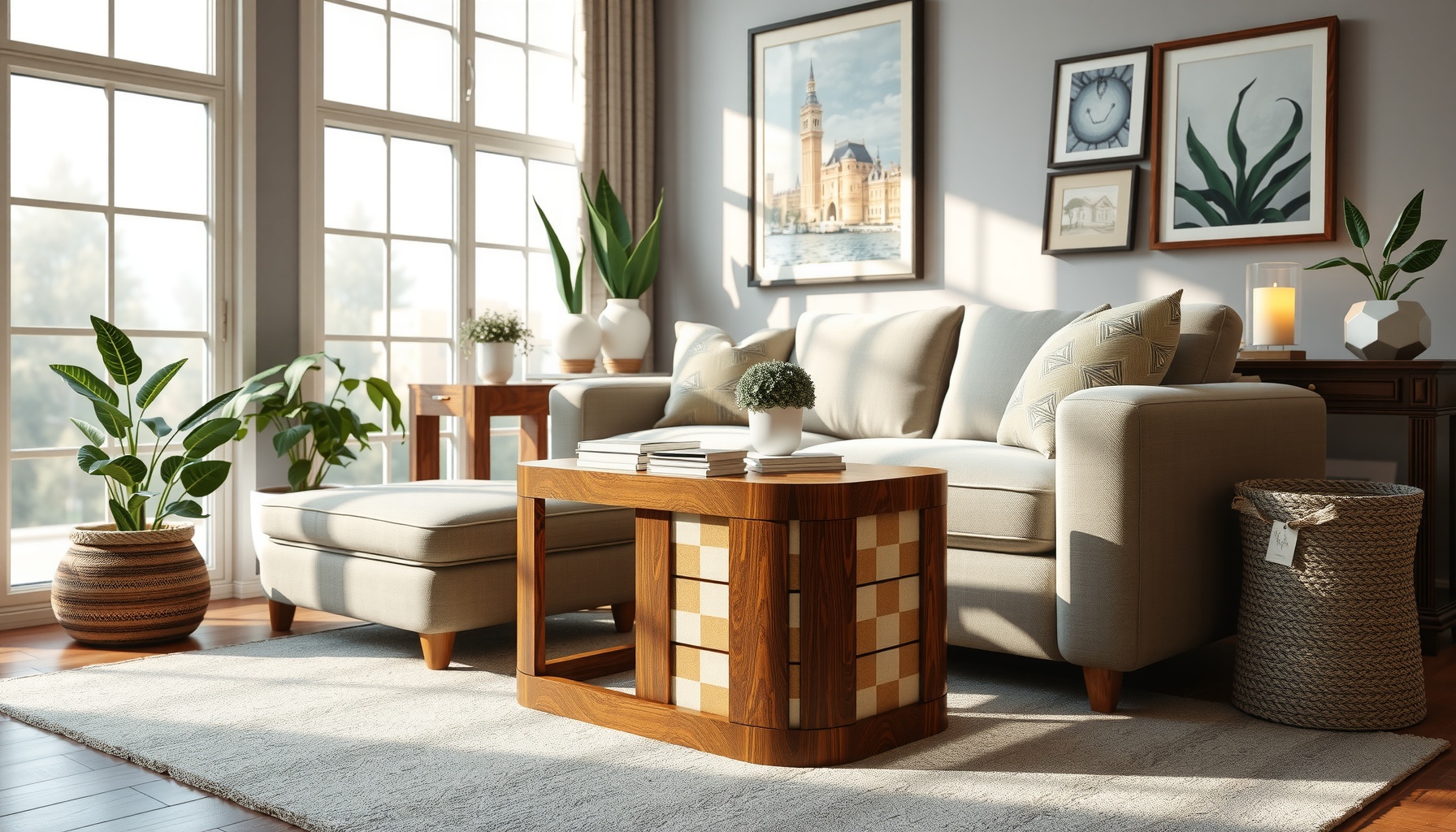 Wholesale Checkered End Table Enhances Your Living Space