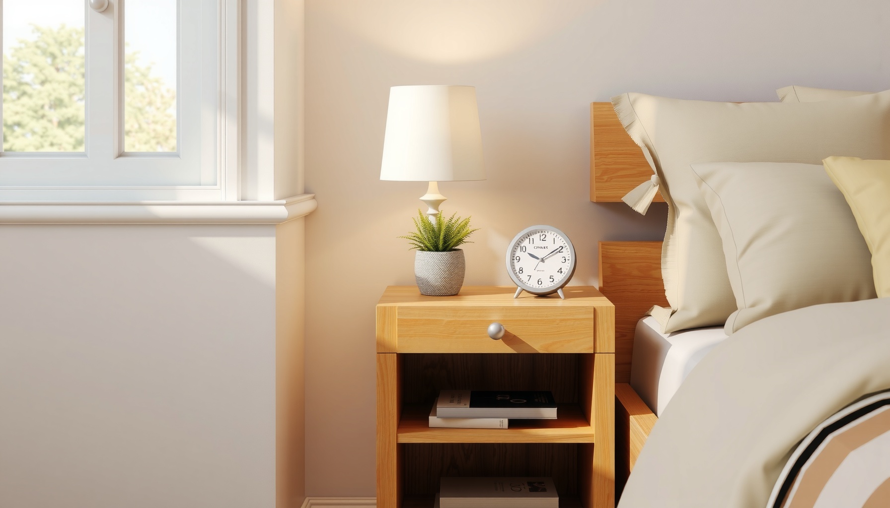 Wholesale Honey Bedside Table Enhances Your Bedroom Style
