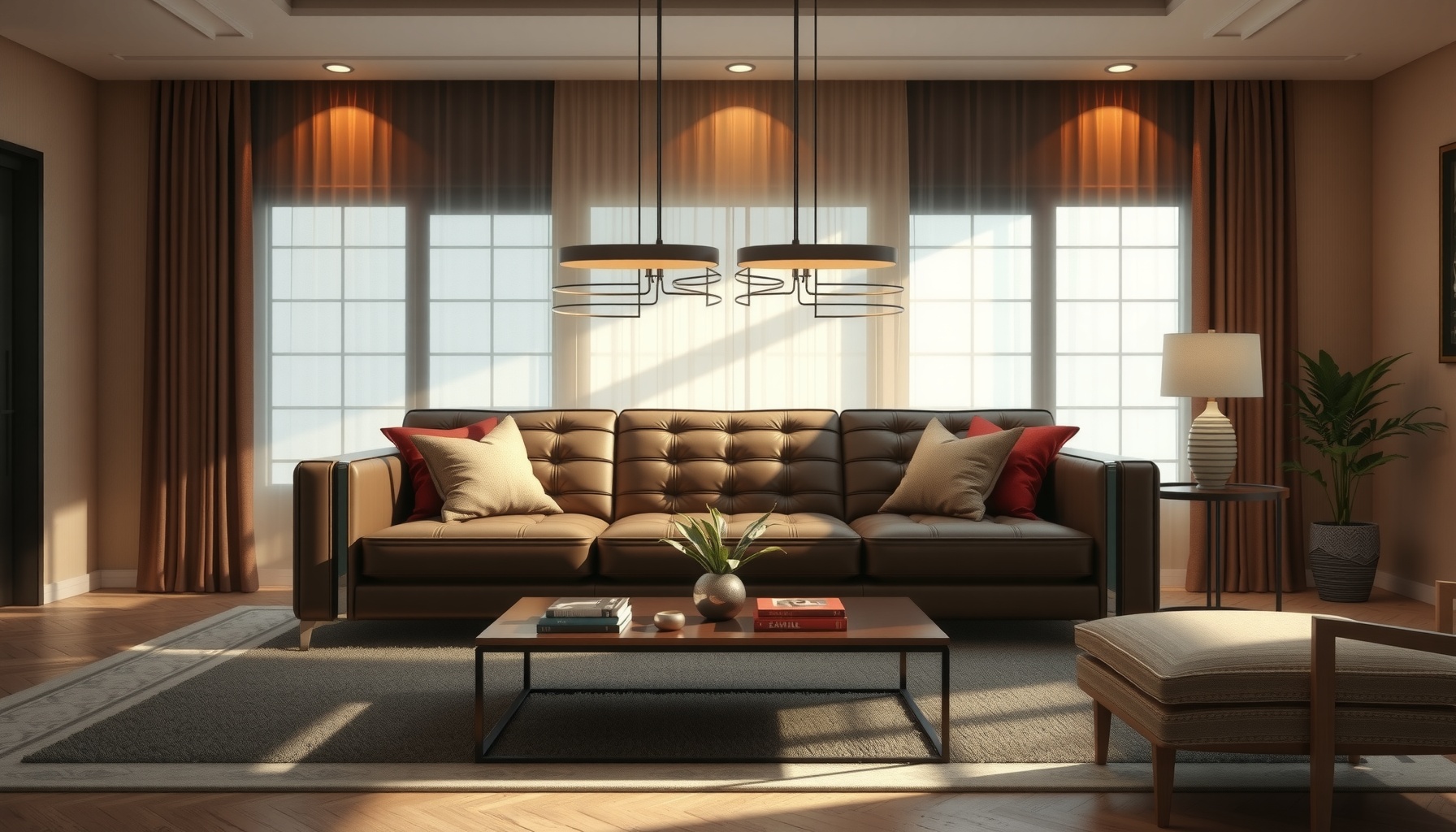 Wholesale Brown Leather Sofa For Elegant Living Spaces