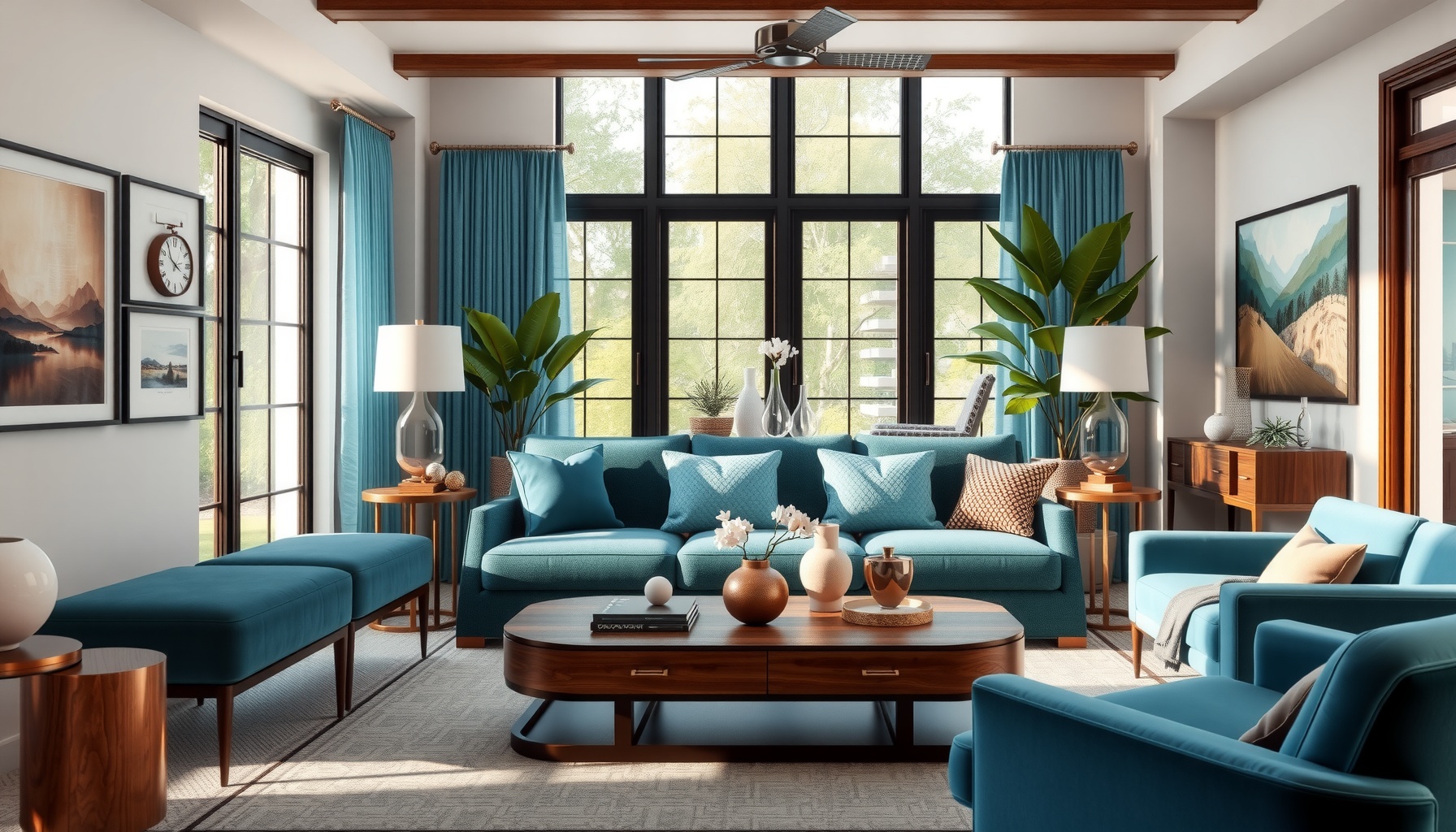 Aqua Teal Velvet Upholstery Transforms Your Space Elegantly