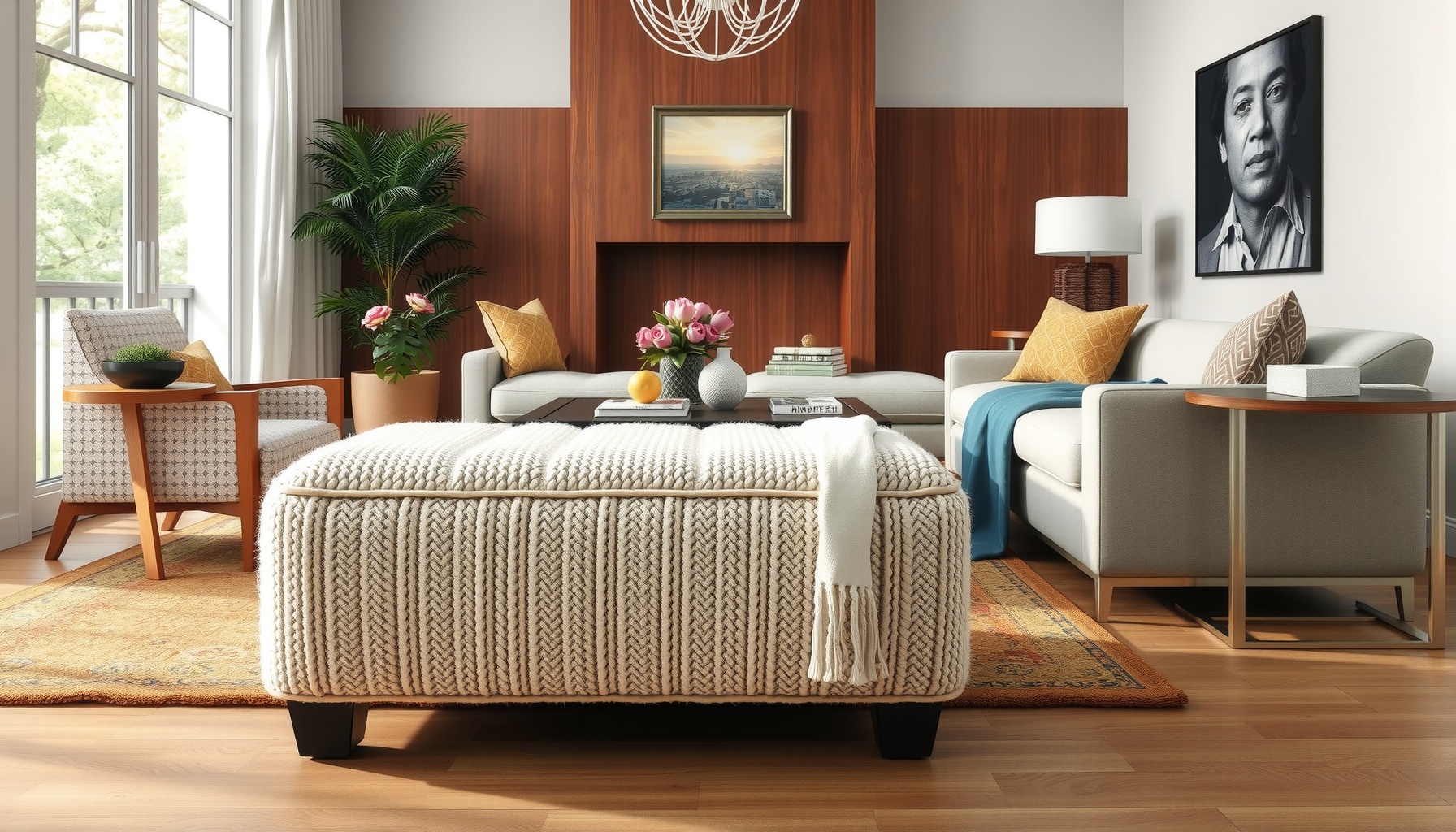 Wholesale Boucle Footstool Elevates Your Home Decor