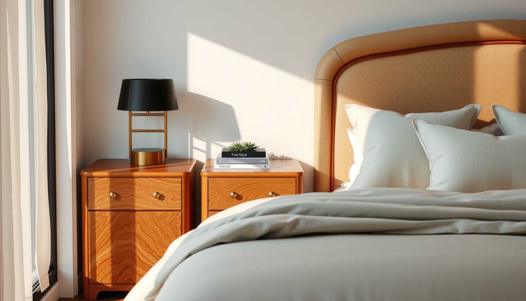 Wholesale Honey Bedside Table Elevates Your Bedroom Decor