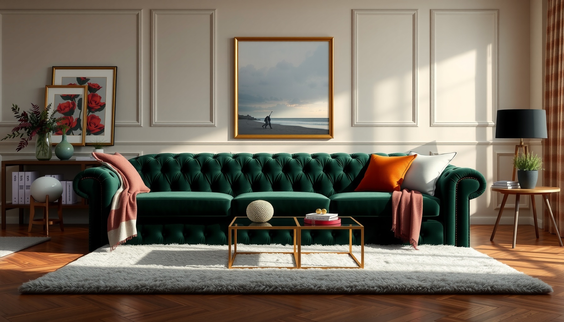 Velvet Chesterfield Sofa Adds Timeless Elegance To Rooms