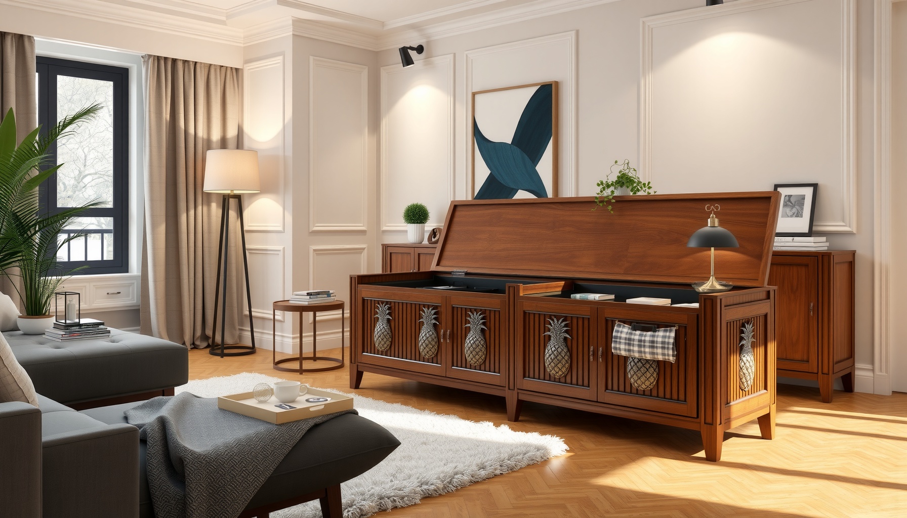 Wholesale Ushape Pineapple Chest For Unique Storage Solutions