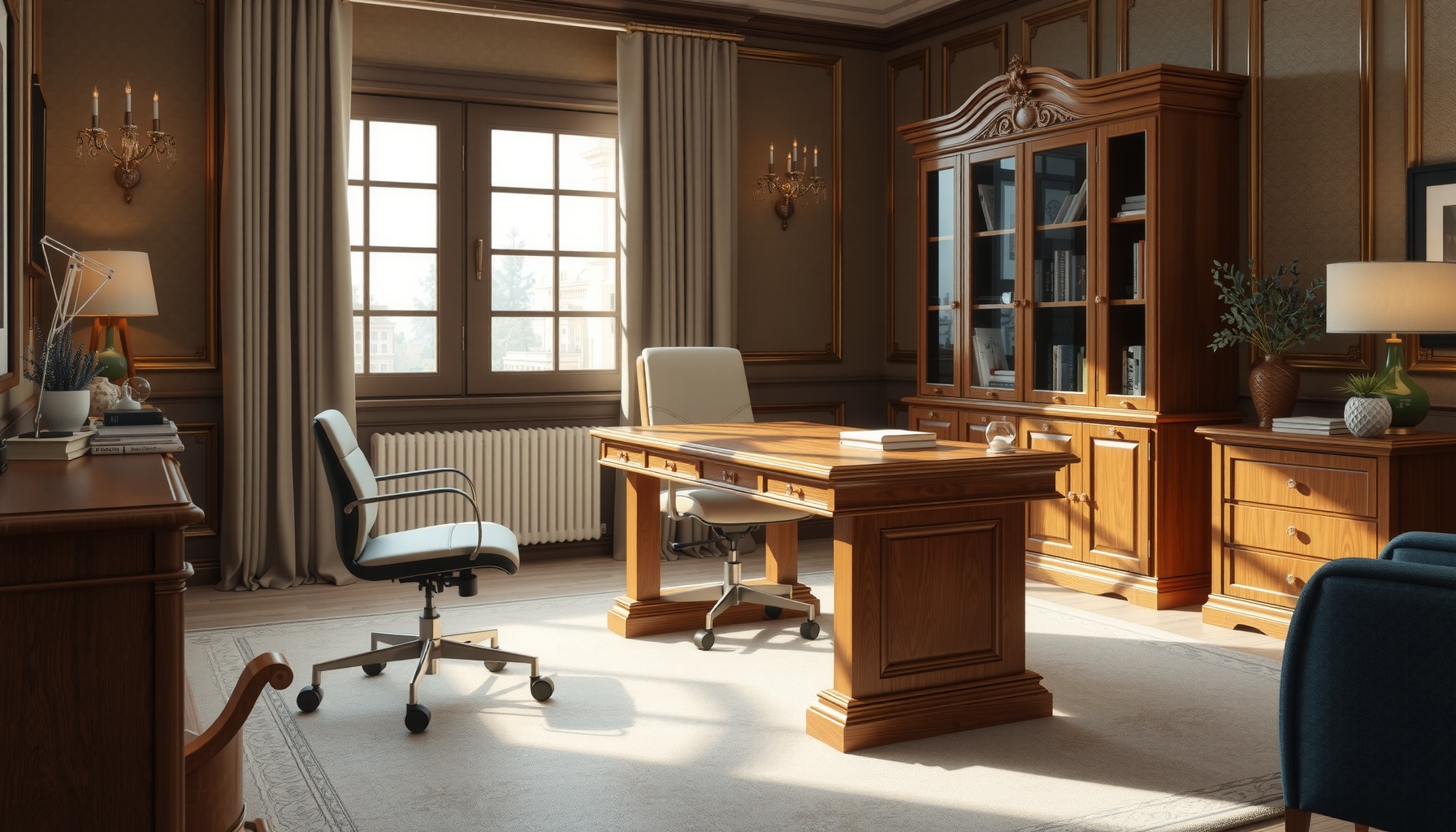 Wholesale Solid Wood Writing Desk For Elegant Offices