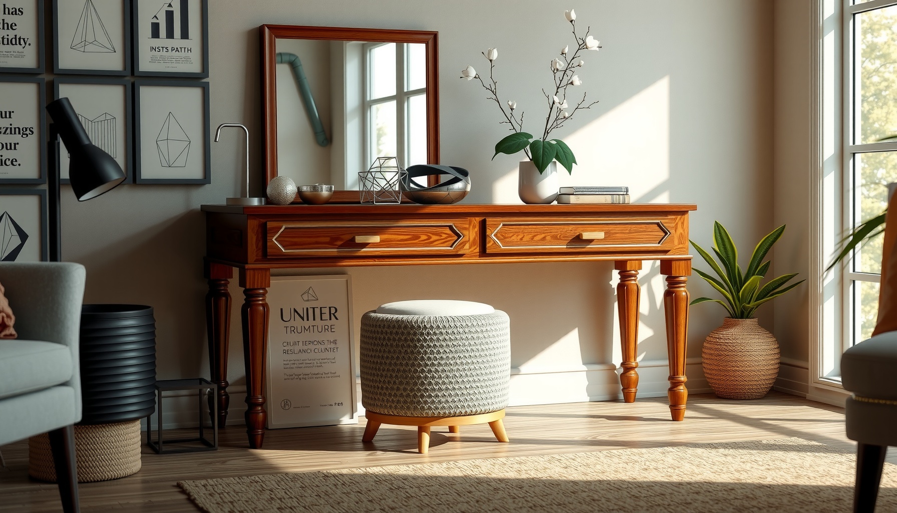 Wholesale Chestnut Dressing Table Enhances Your Space