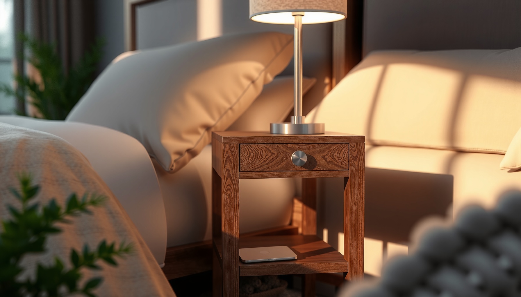 Wholesale Mini Chestnut Bedside Table For Every Room