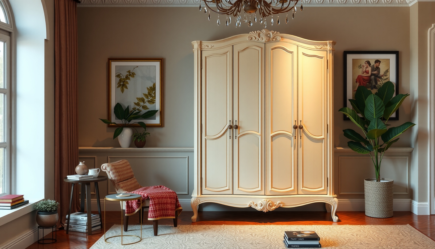 Wholesale French Cream Cabinet Elevates Home Design