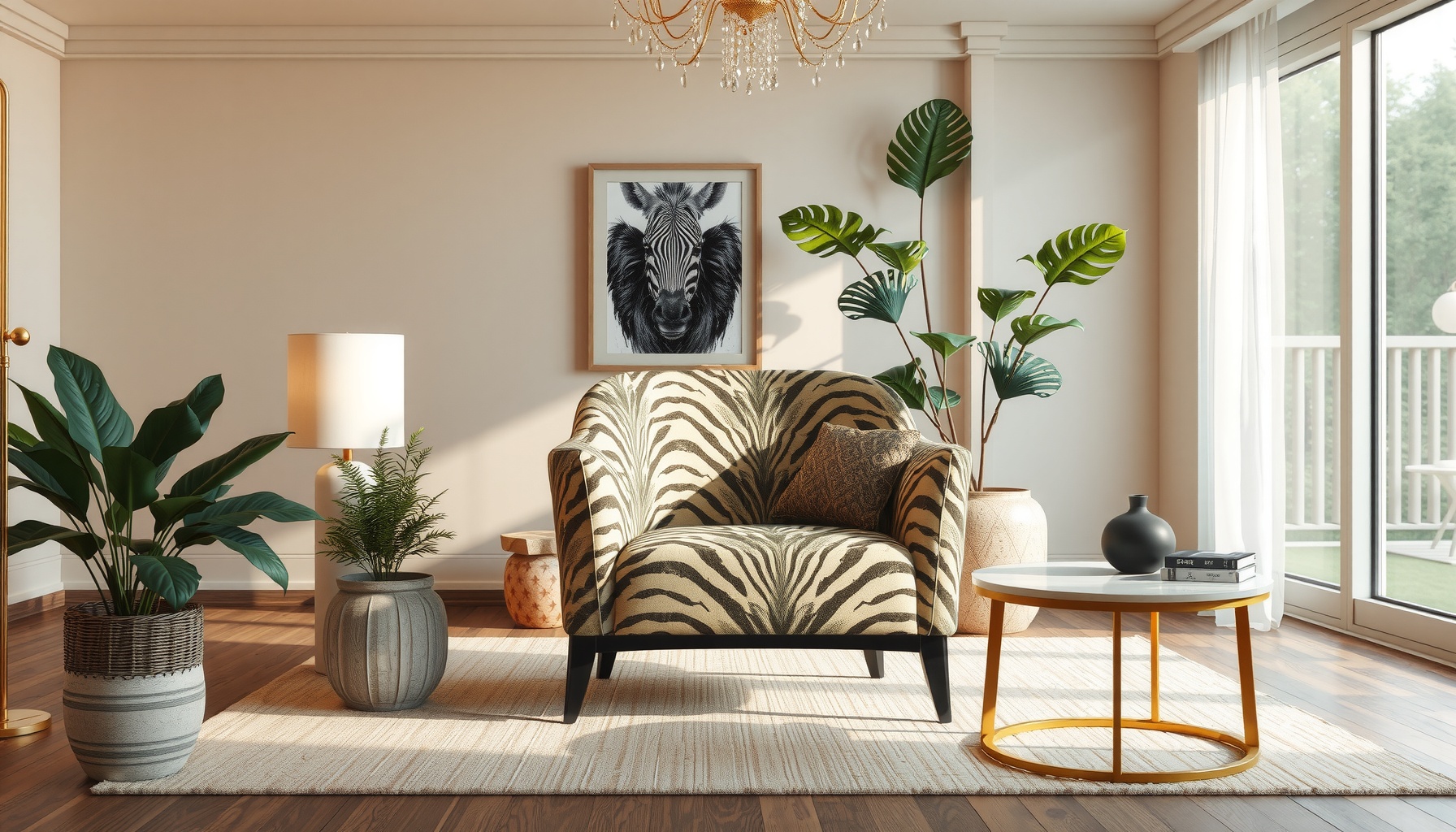 Wholesale Zebra Print Chair Elevates Your Space Elegantly