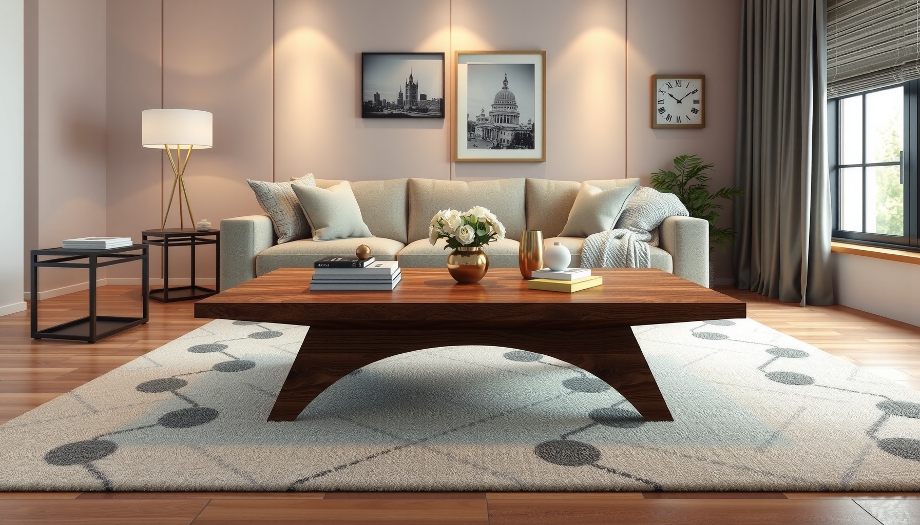 Wholesale Ash Black Brass Inlay Coffee Table Trends