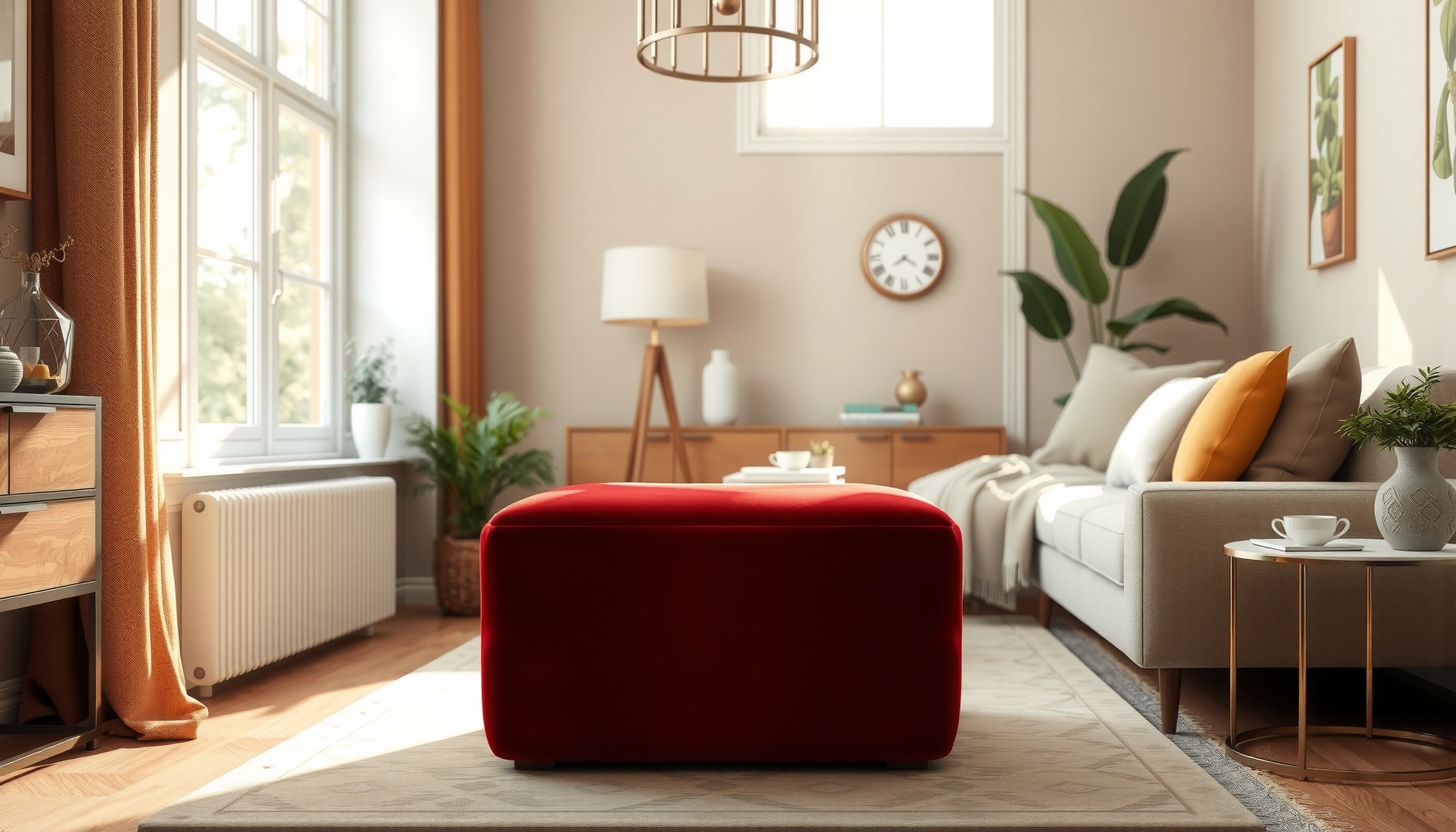 Wholesale Brick Red Velvet Footstool Enhances Your Home Wholesale Brick Red Velvet Footstool Enhances Your Home