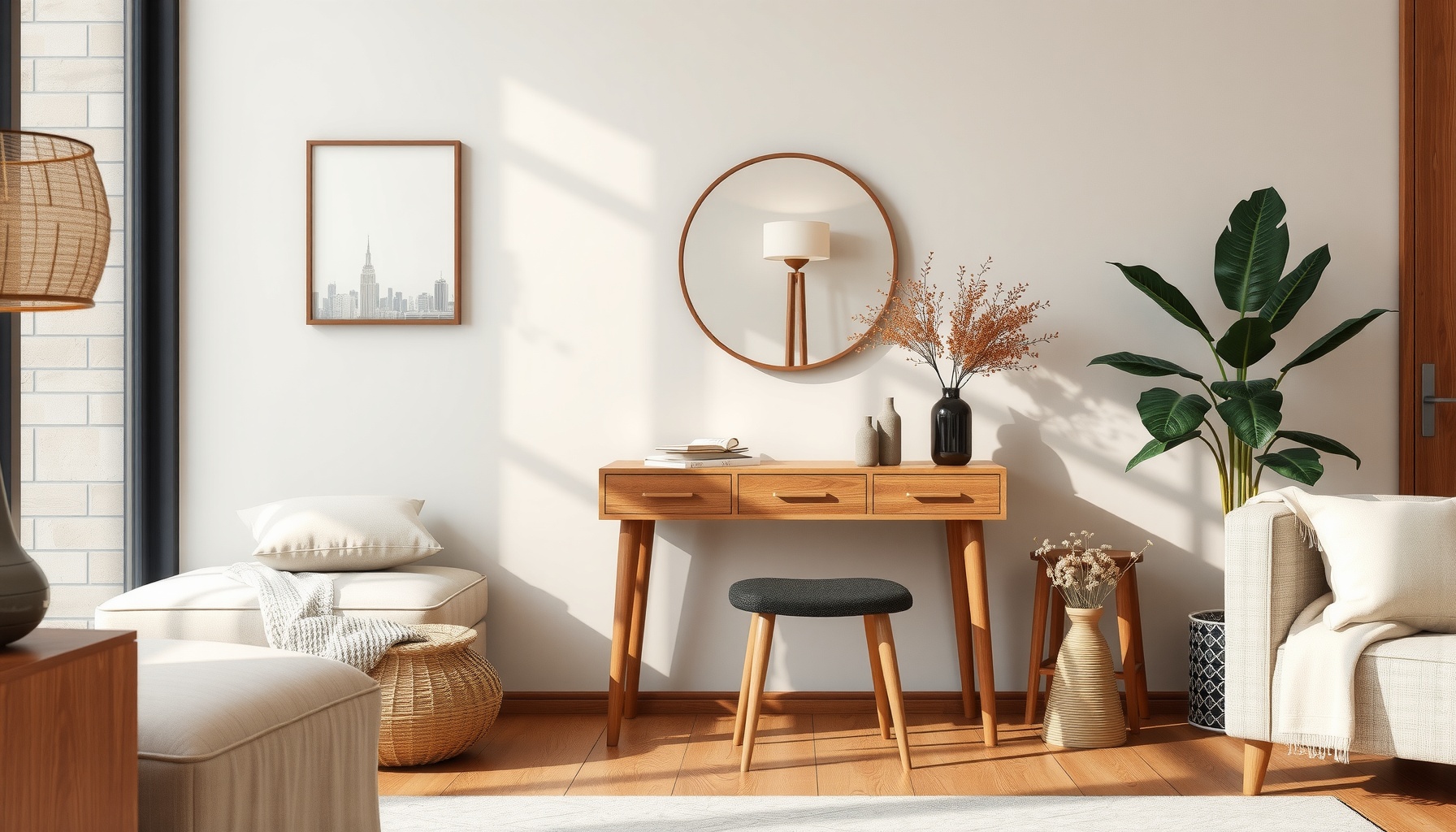 Wholesale Mini Chestnut Dressing Table For Modern Homes