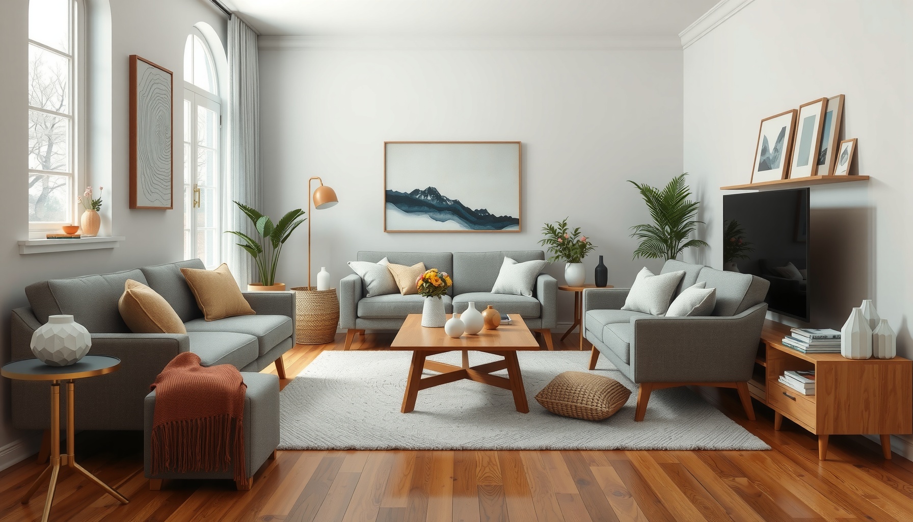 Affordable Midcentury Modern Furniture For Small Living Spaces Enhances Style