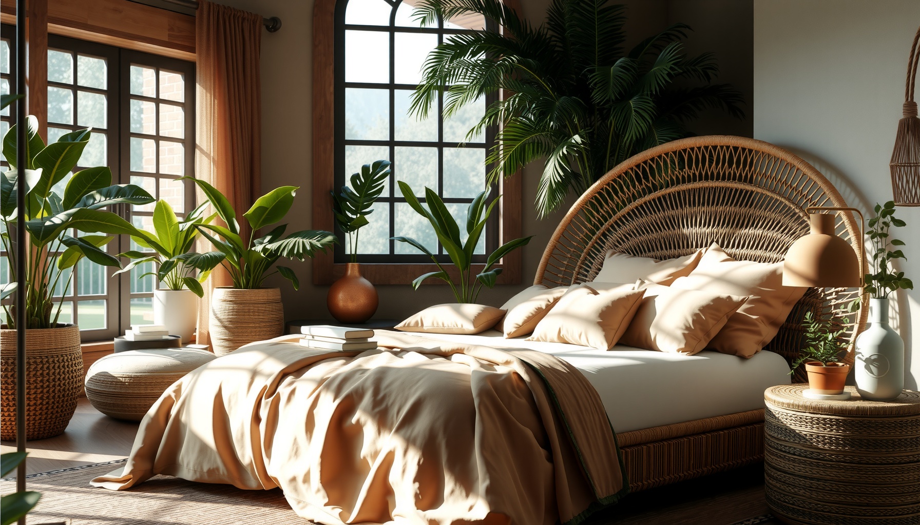 Rattan Bed Brings Natural Elegance To Your Bedroom